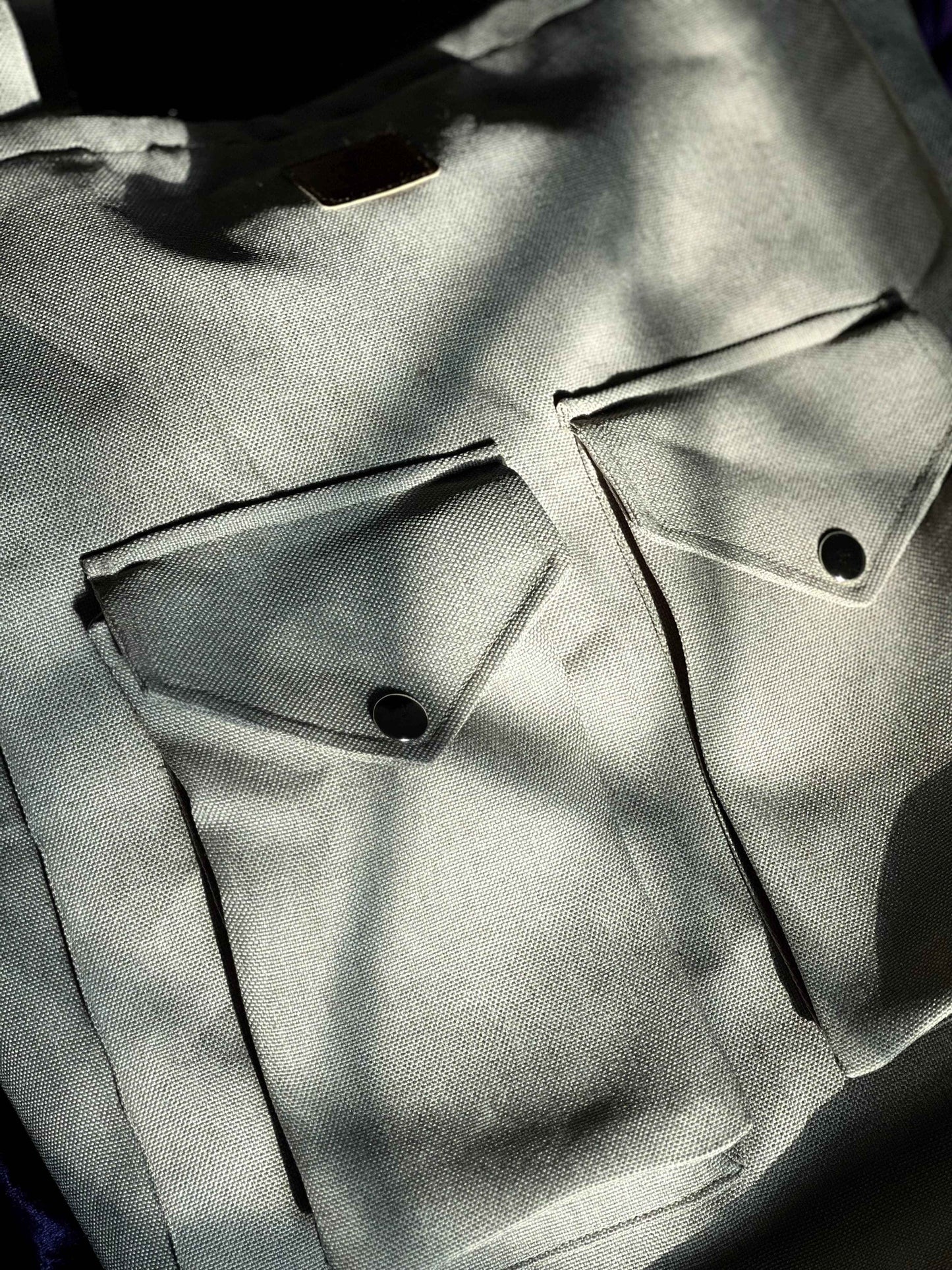 Sand Grey Tote Bag with Zipper - Stylish 2 Pocket Design - Tote Baggs