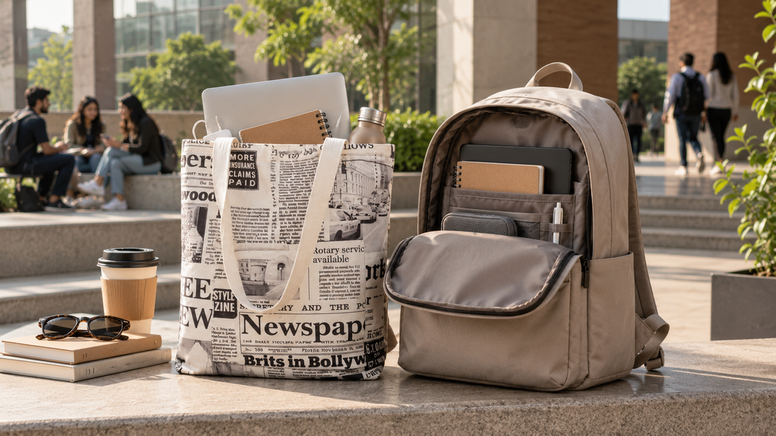Tote bag vs backpack comparison for everyday use
