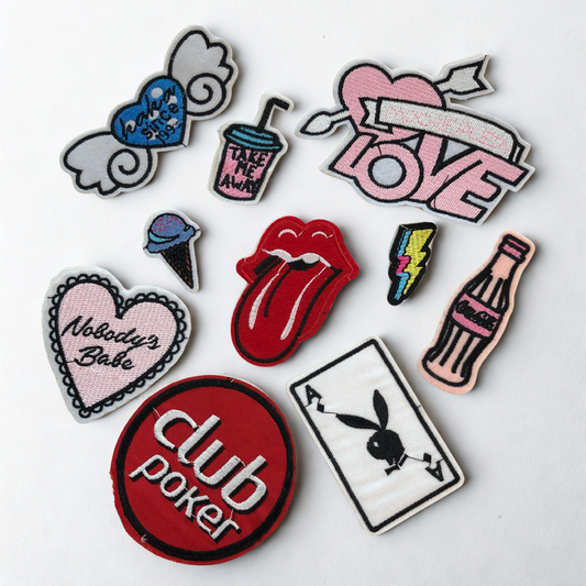 Iron-On Patches for Bags – Fun Add-On Set for Personalization - Tote Baggs