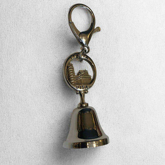Pisa Italy Bell Charm – Travel Souvenir Bag Accessory - Tote Baggs