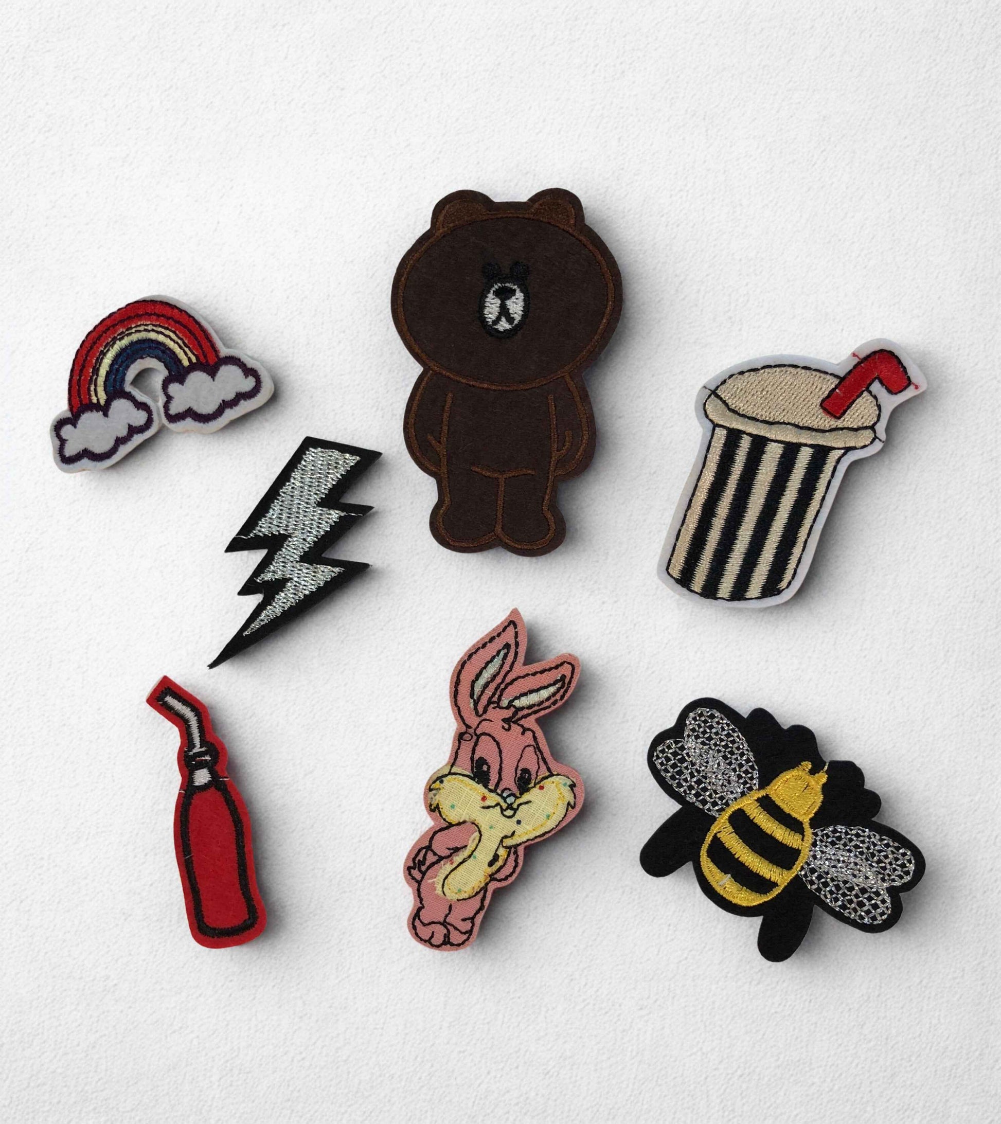 Vibrant Embroidery Patches - Iron-On Sticky Patches for Easy Customization - Tote Baggs