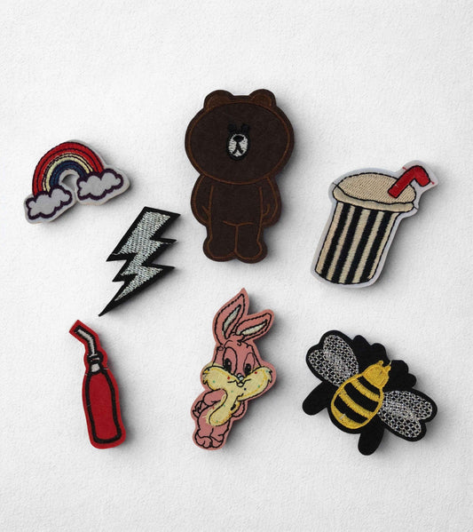 Vibrant Embroidery Patches - Iron-On Sticky Patches for Easy Customization - Tote Baggs